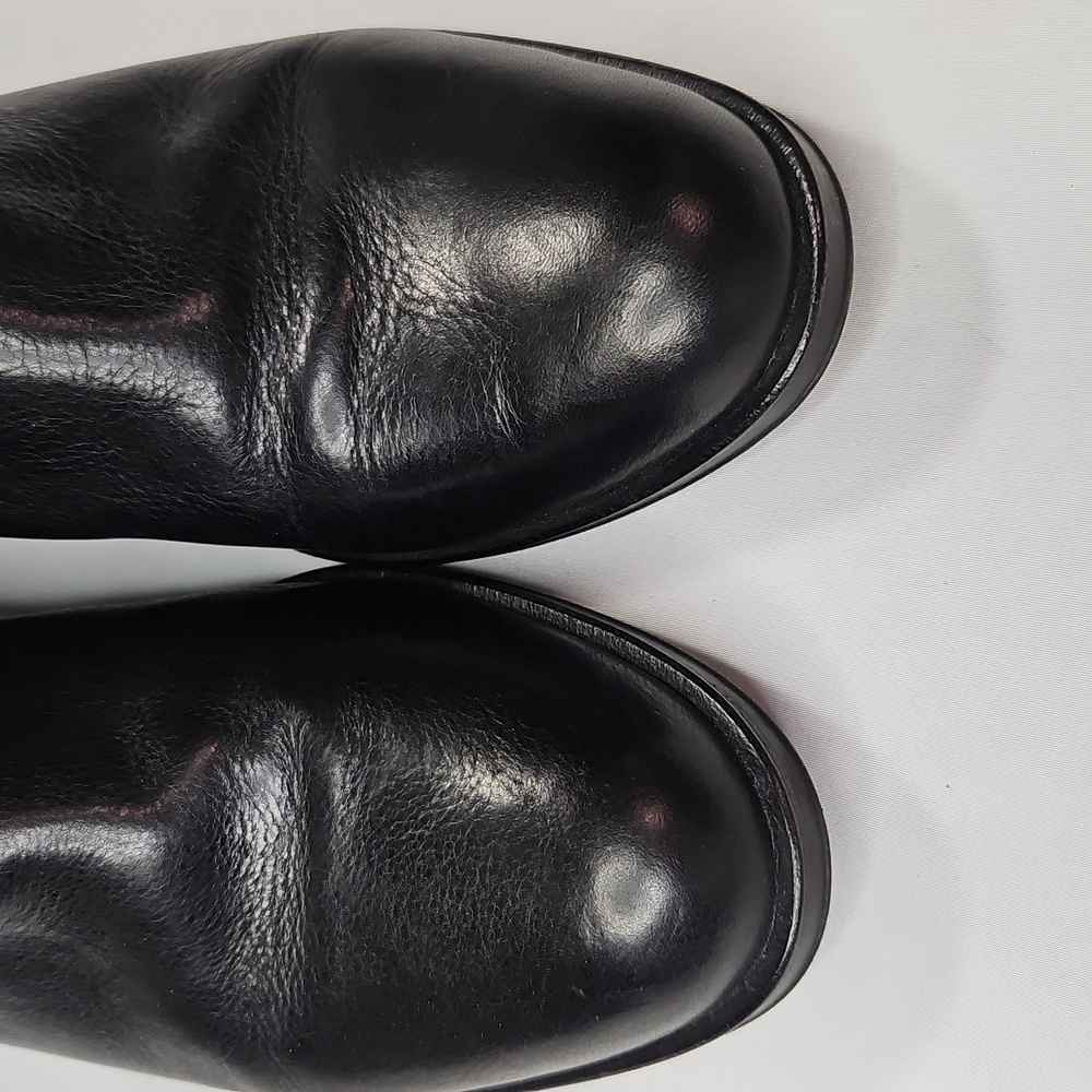 Rag & Bone Abel Moto Black Leather Boots Size 38.5 US Size 8.5 - Picture 4 of 14